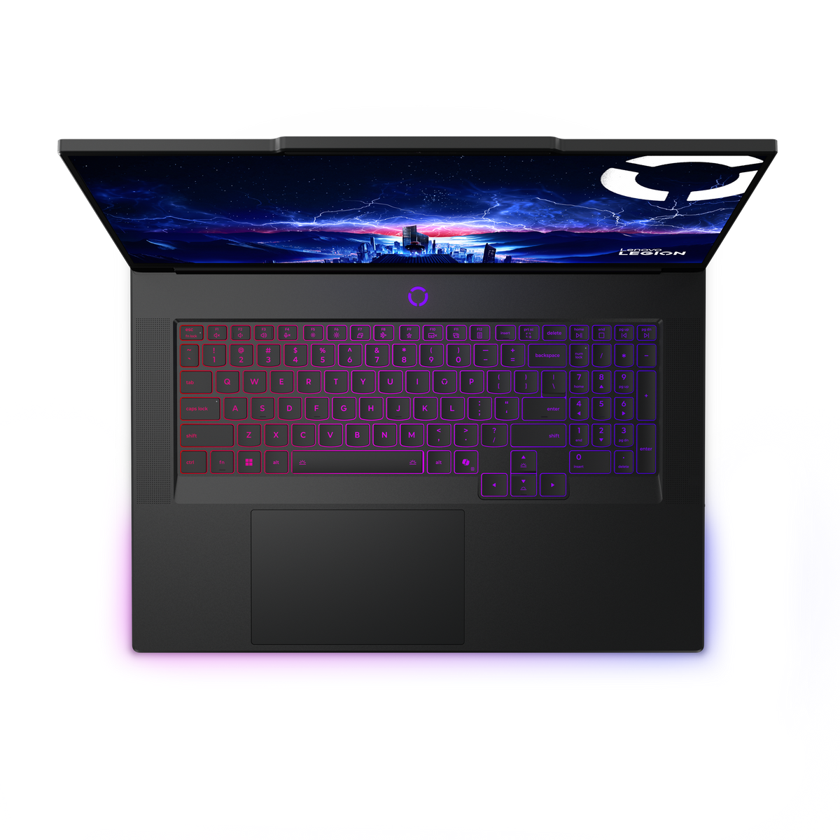 Lenovo Legion 9i Gen 10 18" Preto Eclipse, teclado visto de cima