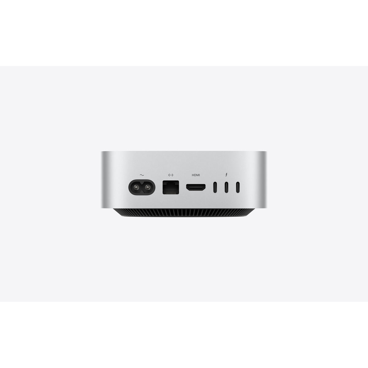 Mac mini (M6, 2026) Prateado – portas traseiras