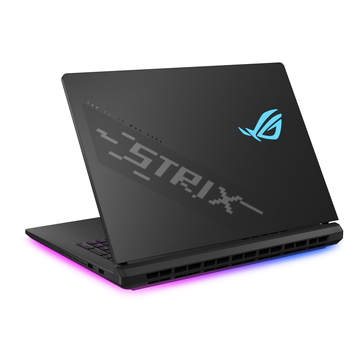 ASUS ROG Strix SCAR 18 2025 Off Black, vista traseira