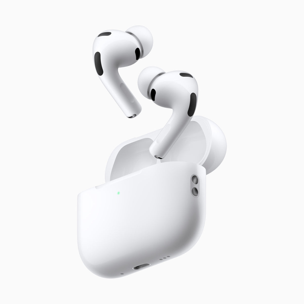 AirPods Pro 3 saindo do estojo (imagem de imprensa)