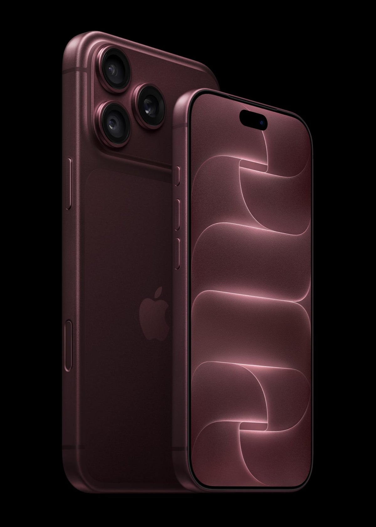 iPhone 18 Pro e iPhone 18 Pro Max na cor Bordô
