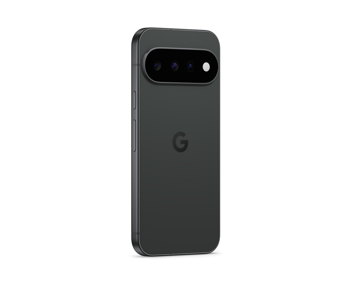 Google Pixel 11 Obsidiana – vista em ângulo