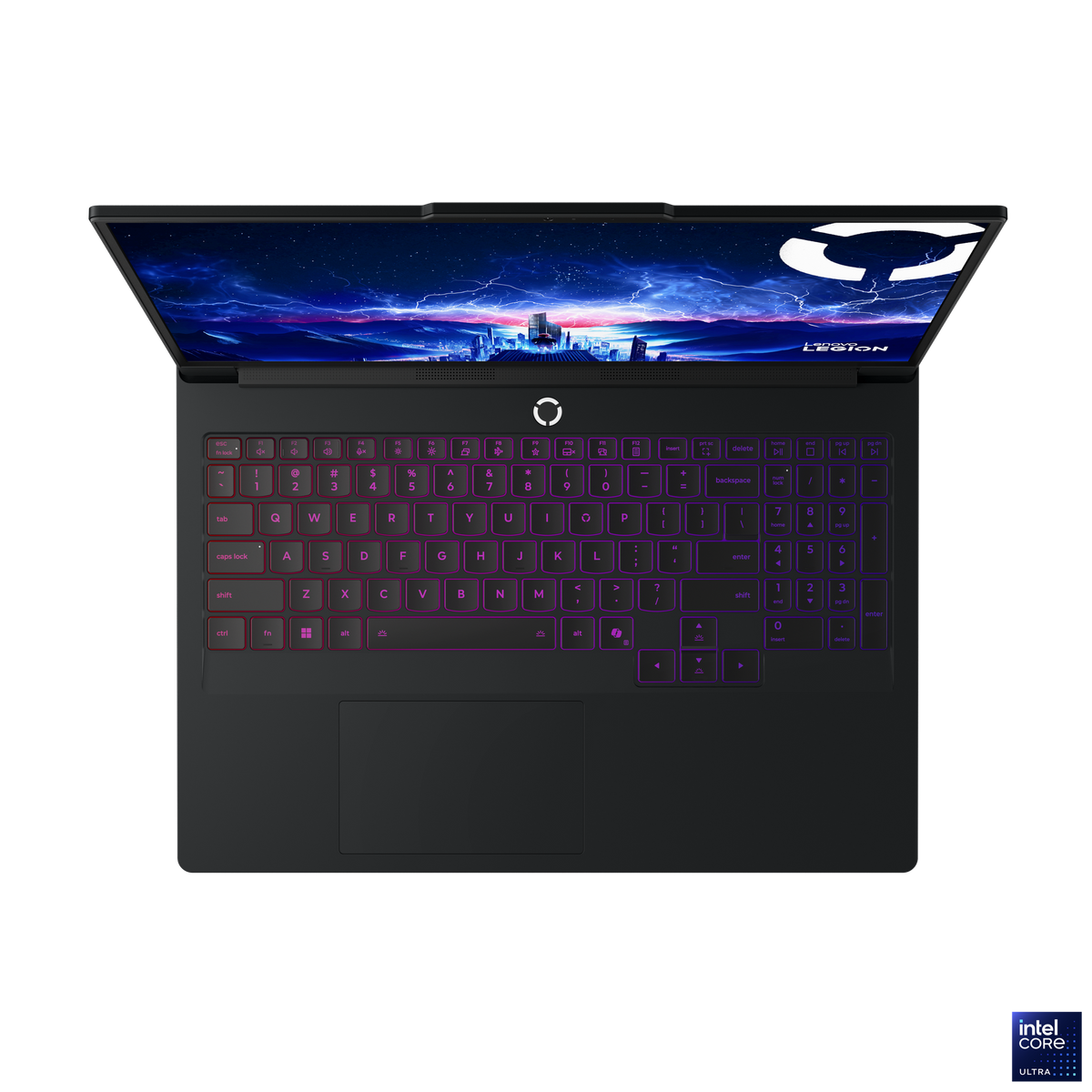 Lenovo Legion Pro 7i Gen 10 Preto Eclipse, teclado visto de cima