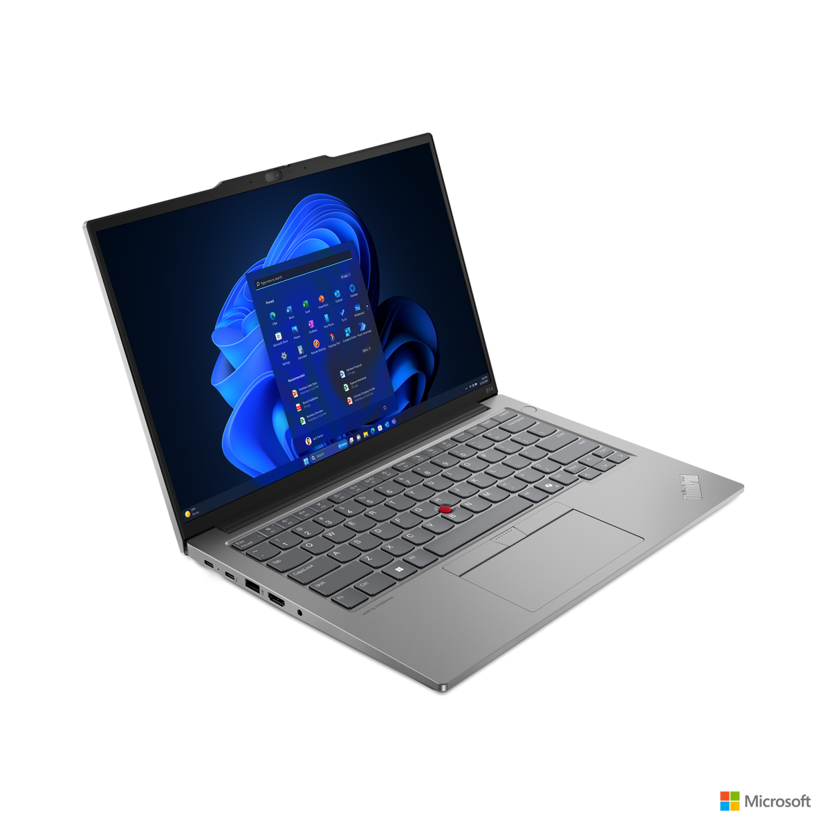 Lenovo ThinkPad E14 Gen 6 Cinza, vista lateral