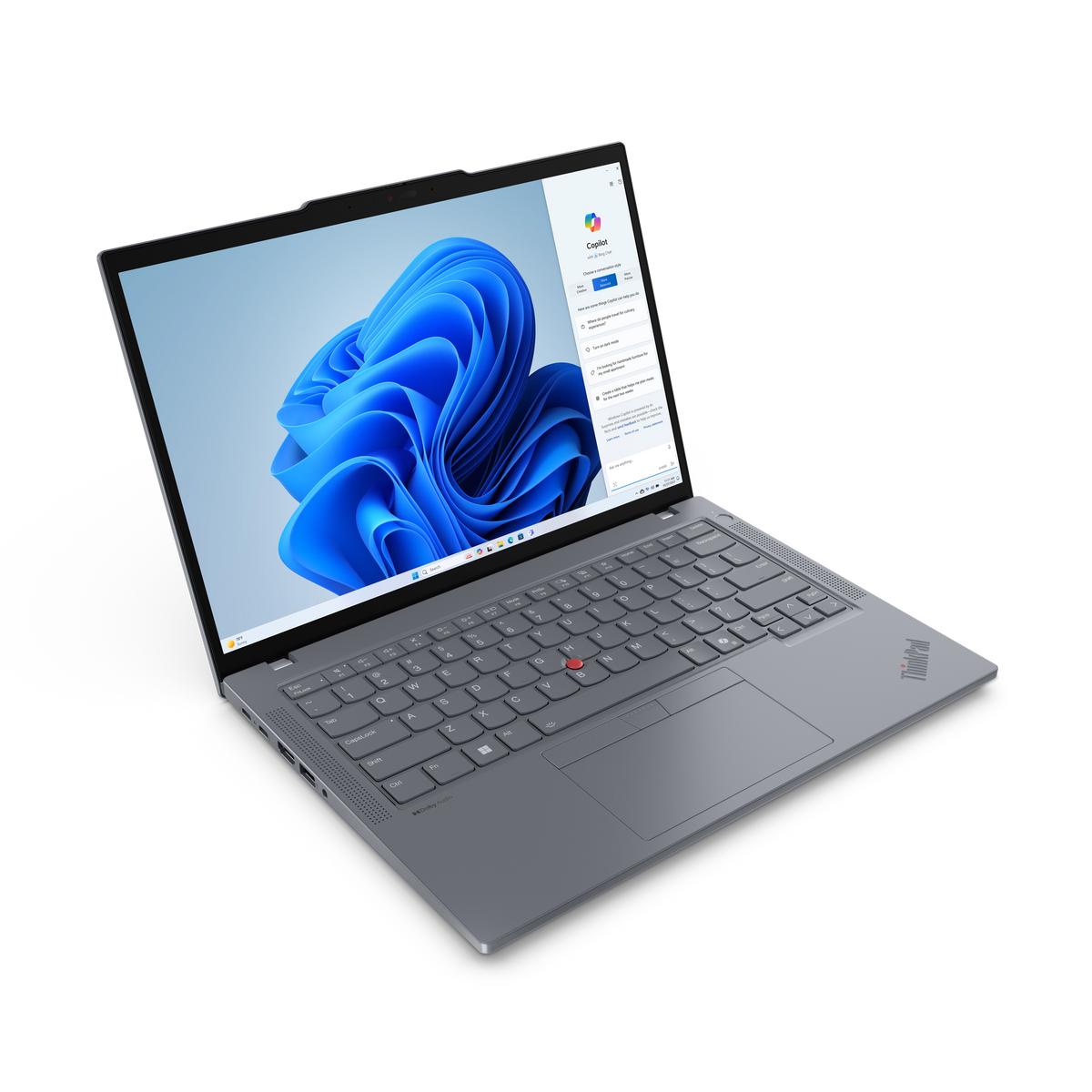 Lenovo ThinkPad T14 Gen 5 Cinza, vista frontal
