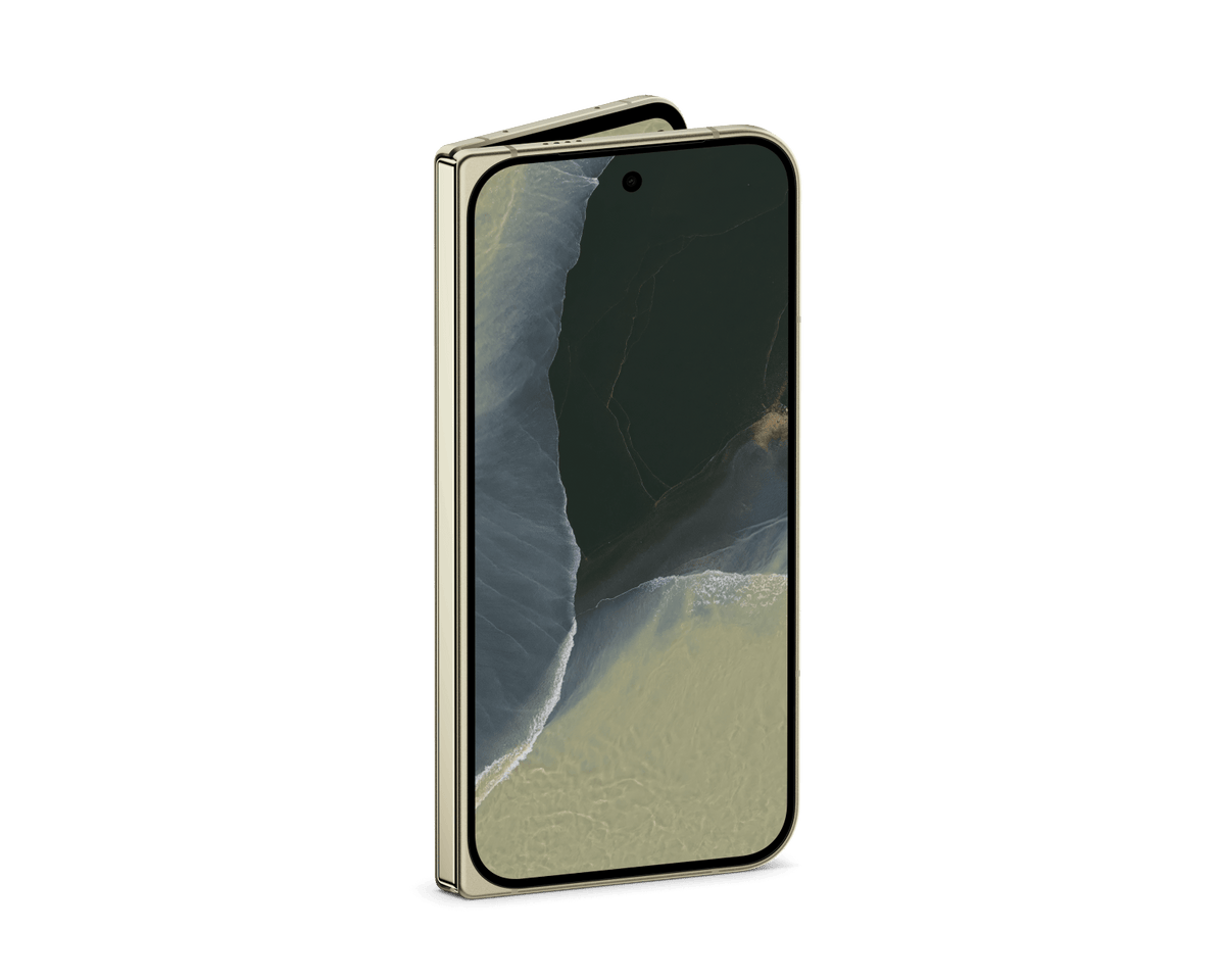 Google Pixel 11 Pro Fold Azeitona – fechado, tela externa