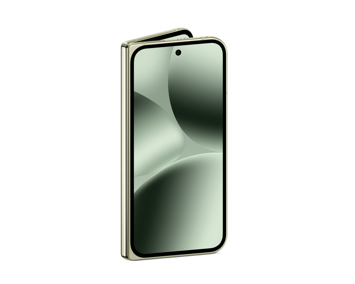 Google Pixel 10 Pro Fold Jade – fechado, tela externa