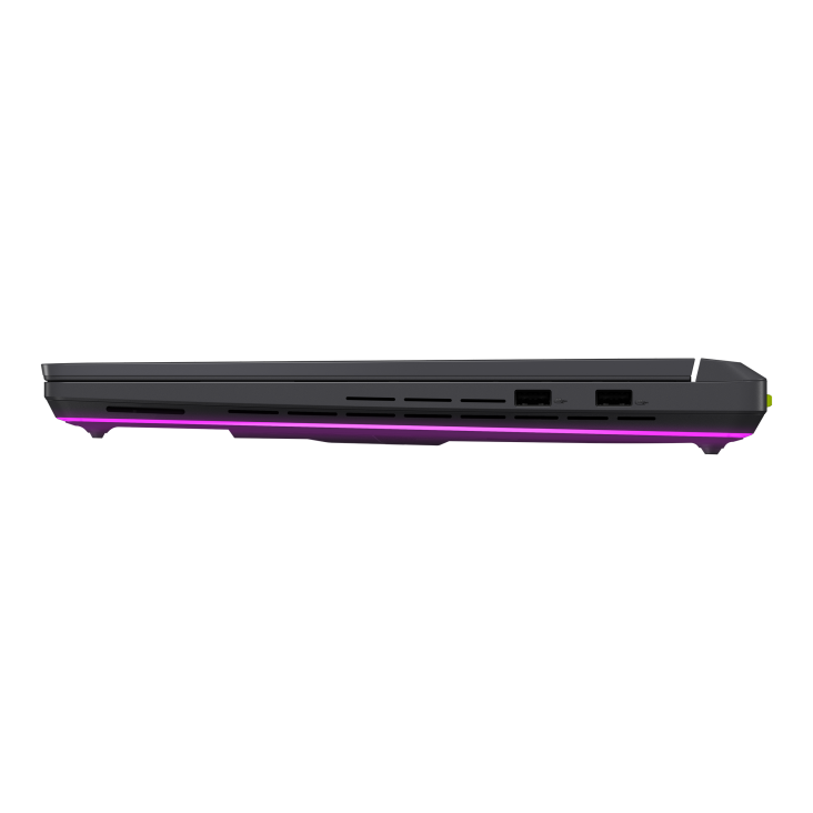 Lateral esquerda do ASUS ROG Strix G16 Eclipse Gray