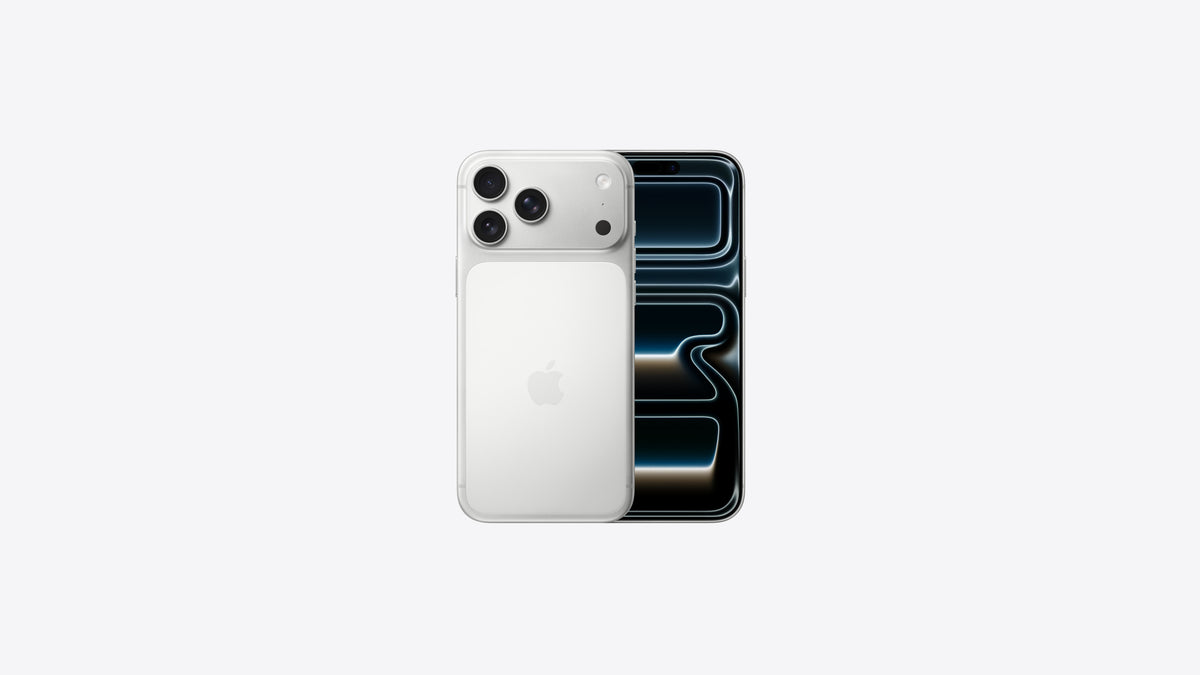 iPhone 17 Pro Max Prateado – frente e traseira