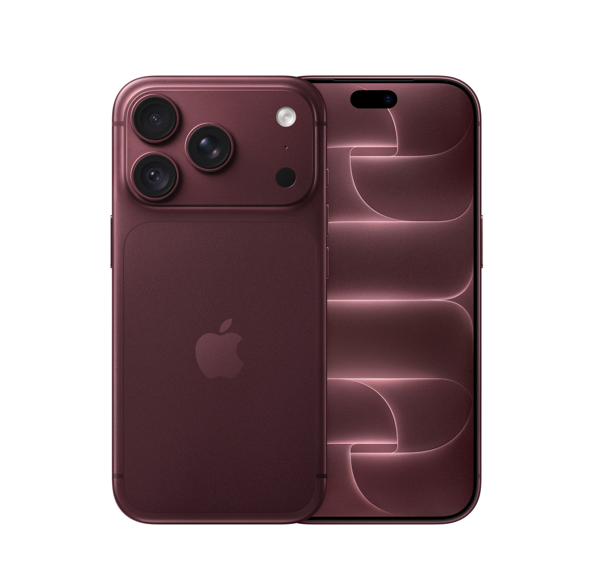 iPhone 18 Pro Bordô – frente e traseira