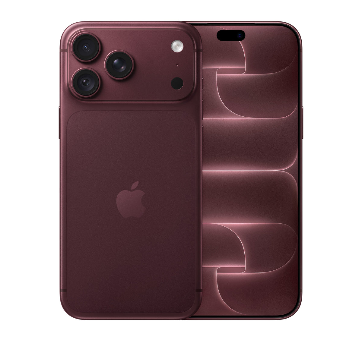 iPhone 18 Pro Max Bordô – frente e traseira