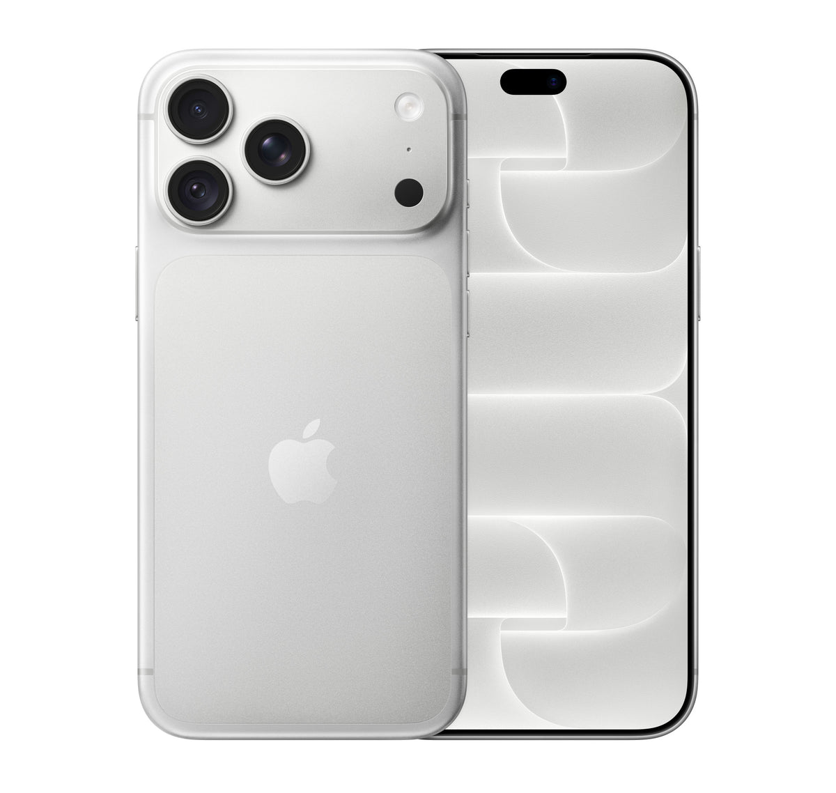 iPhone 18 Pro Max Prateado – frente e traseira
