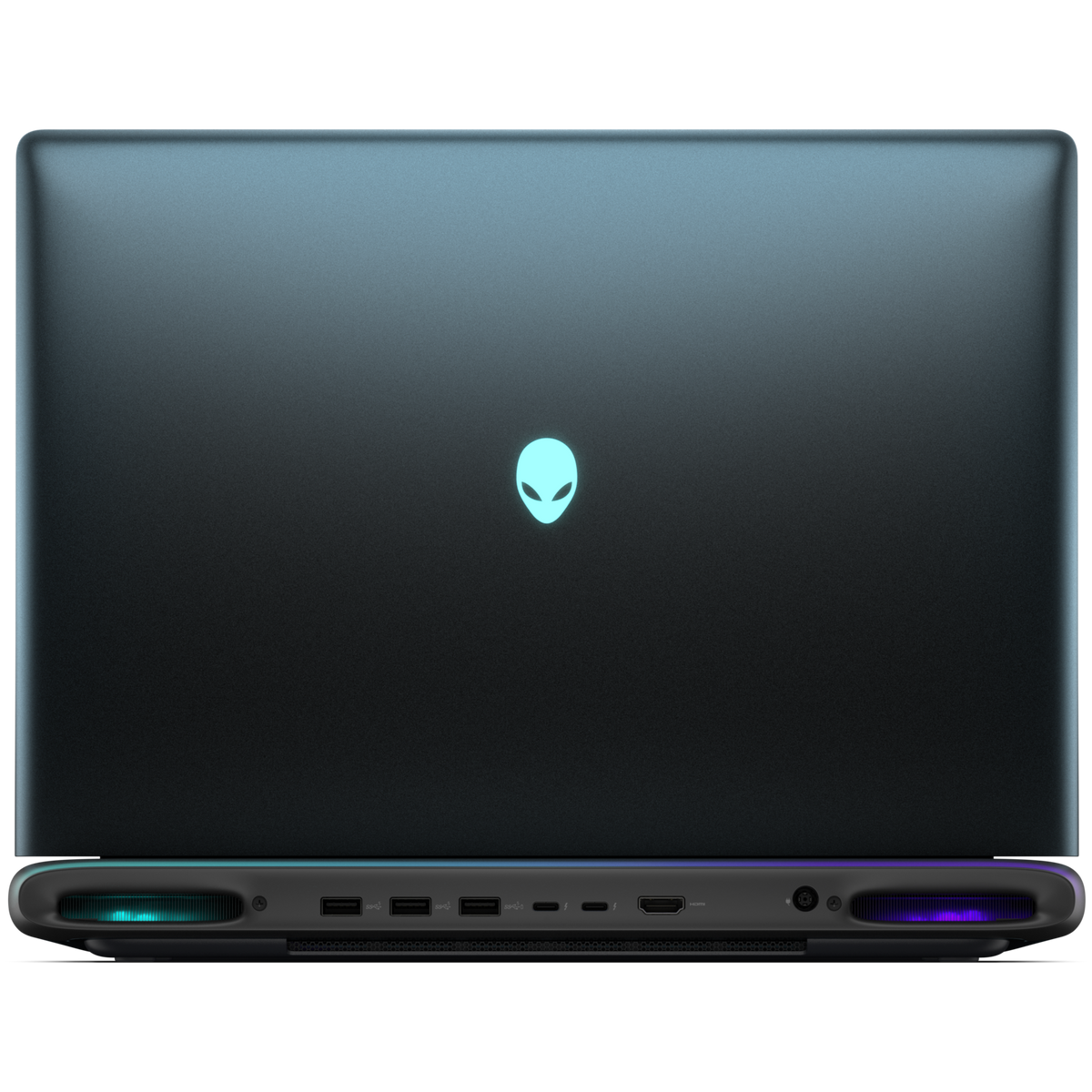 Alienware 16 Area-51 Azul-petróleo líquido, tampa e portas traseiras