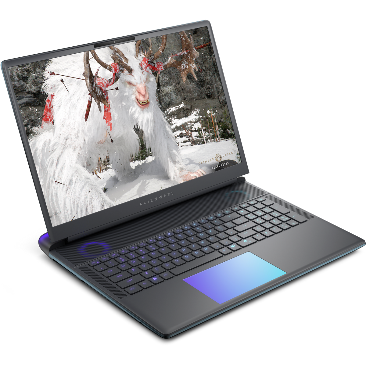 Alienware 18 Area-51 Azul-petróleo líquido, vista em ângulo