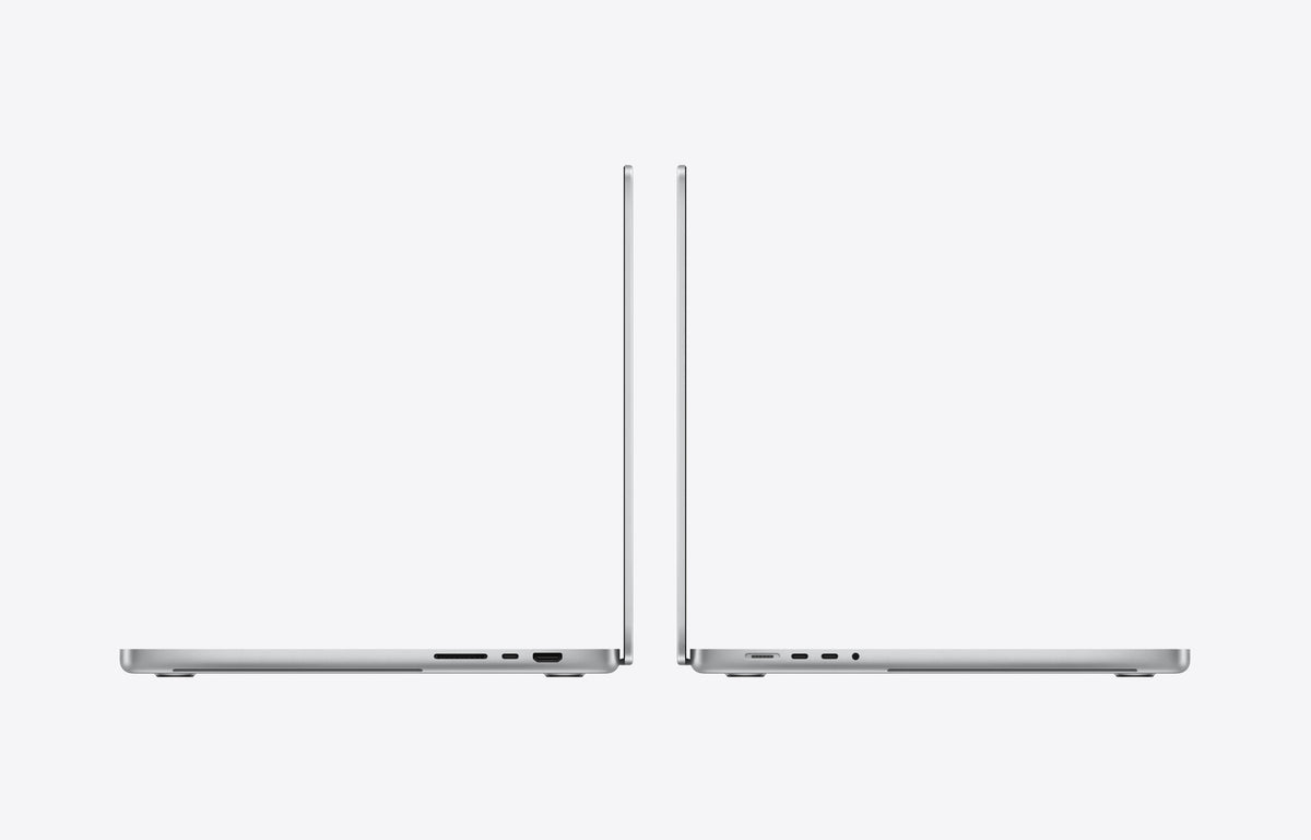 MacBook Pro 16" (M5 Pro/M5 Max) Prateado – lateral
