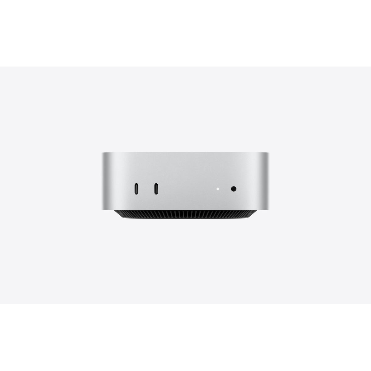 Mac mini (M5 Pro, 2026) Prateado – vista frontal