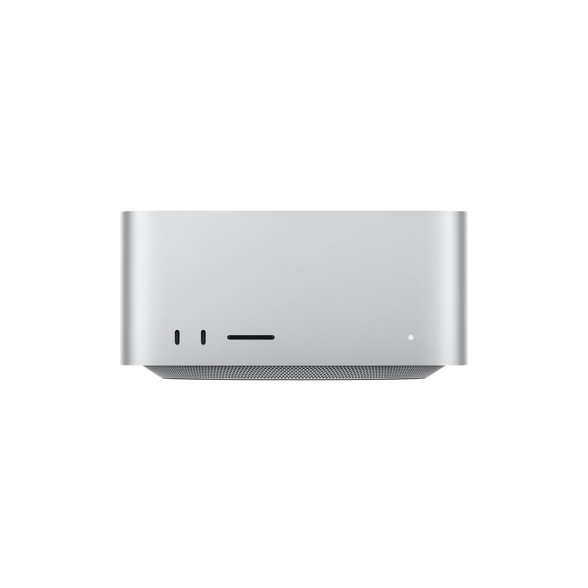 Mac Studio (M3 Ultra, 2025) Prateado – vista frontal