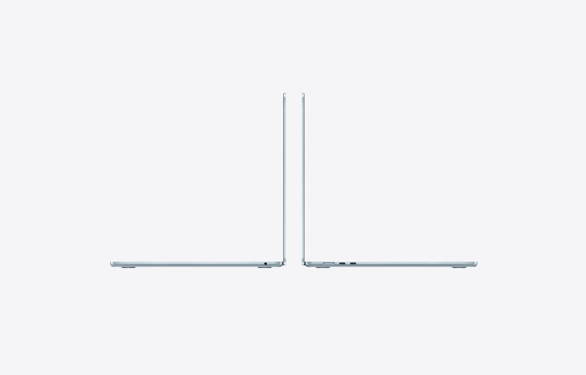 MacBook Air 15" (M5) Azul-céu – lateral