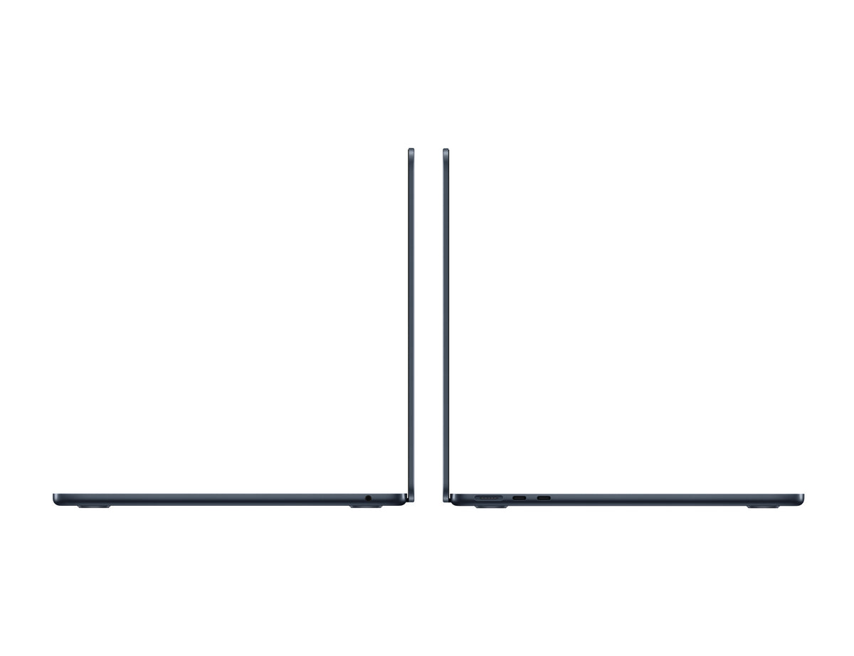 MacBook Air 13" (M4) Meia-noite – lateral