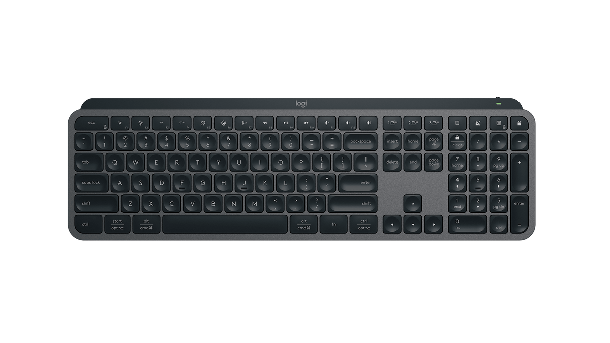 Teclado Logitech MX Keys S sem fio (Grafite, layout US)
