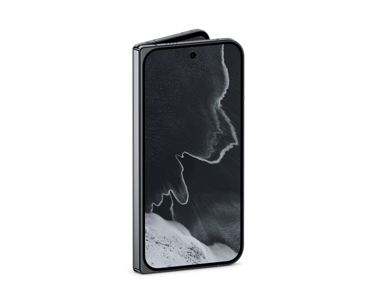 Google Pixel 11 Pro Fold Obsidiana – fechado, tela externa