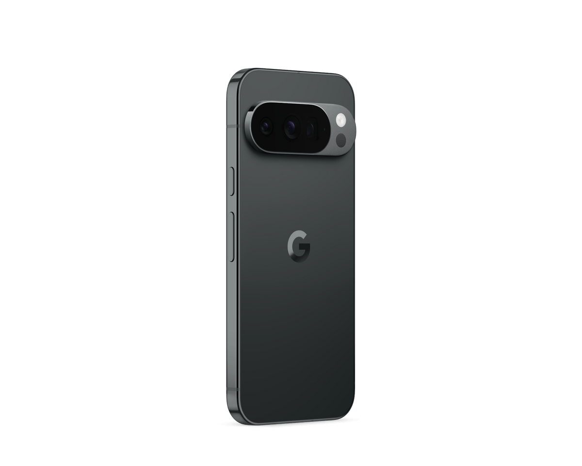 Google Pixel 10 Pro Obsidiana – vista em ângulo